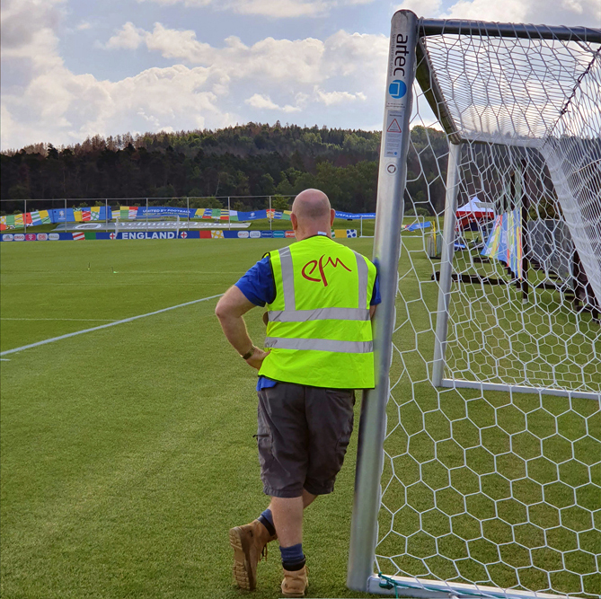 Stuart Baker at a sporting event